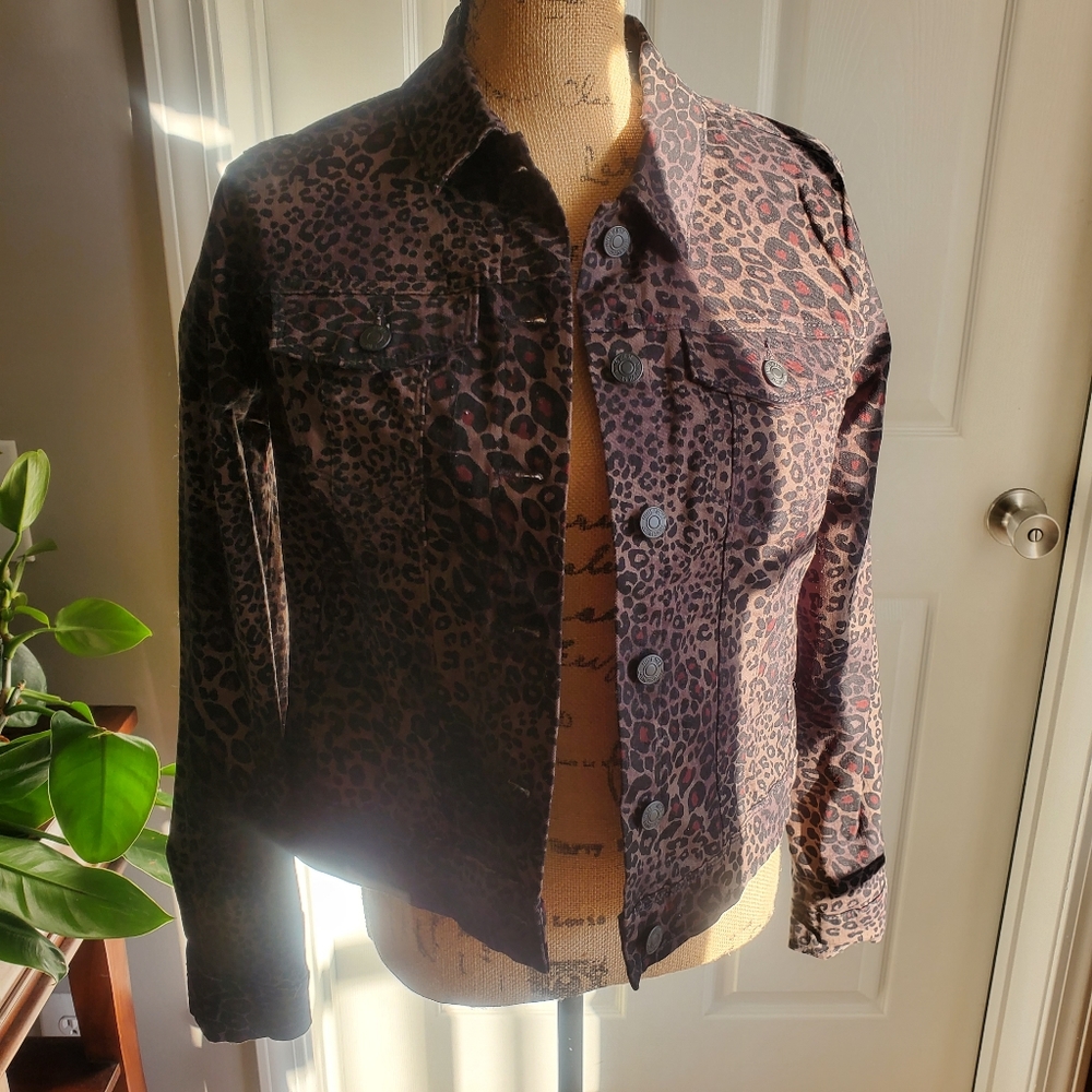 Nine West Animal Print Jacket